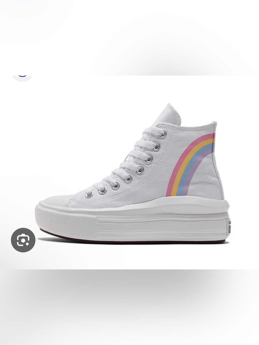 Converse Chuck Taylor All Star Move Platform Rainbow Cloud High-Top Move